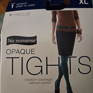 No Nonsense Women's Opaque Tights - Black